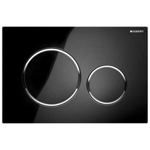 GEBERIT SIGMA20 ovládacie tlačítko, dual flush, čierna lesk /chróm 115.882.KM.1 vyobraziť