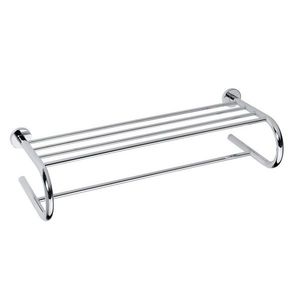 SAPHO - X-ROUND E polička na uteráky U typ, 600, chróm XR418 vyobraziť
