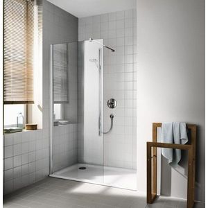 KERMI - Cada XS strieborná lesk Walk-in WALL 1000/2000 číre sklo s CadaClean CKTWF10020VPK CKTWF10020VPK vyobraziť