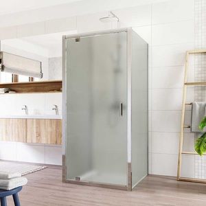 Mereo Sprchovací kút Lima, štvorec do priestoru U, pivotový, 80x80x80 cm, chróm ALU, sklo Point CK86812K vyobraziť