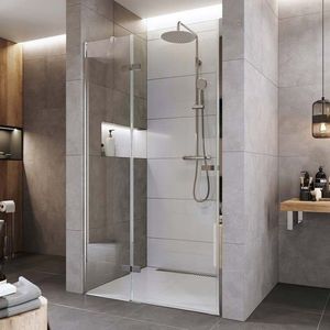 Mereo Sprchové dvere, Novea, pántové, 80x200 cm, chróm ALU, sklo Číre, ľavé prevedenie CK10111ZL vyobraziť