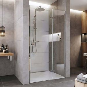 Mereo Sprchové dvere, Novea, pántové, 80x200 cm, chróm ALU, sklo Číre, pravé prevedenie CK10111ZP vyobraziť