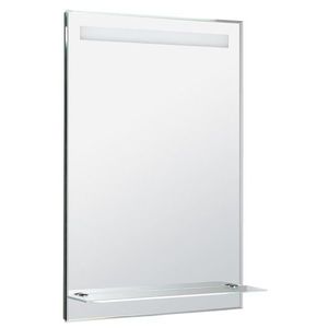 AQUALINE - Zrkadlo s LED osvetlením a policou 60x80cm, gombíkový vypínač ATH53 vyobraziť