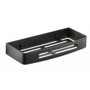 Gedy - SMART polica do sprchy, 300x45x128 čierna mat 241714 vyobraziť
