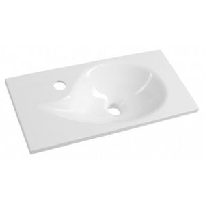 SAPHO - AQUA liaty mramor umývadlo 50, 5x25cm, biela 10053 vyobraziť