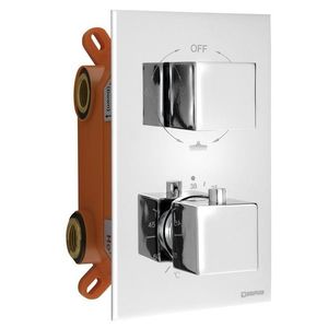 SAPHO - Podomietková sprchová termostatická batéria, box, 3 výstupy, chróm 1102-63 vyobraziť