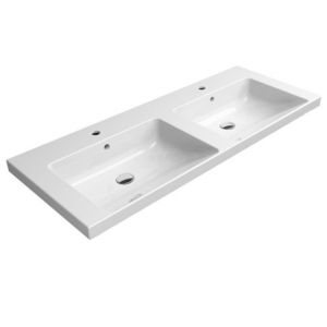 GSI - NORM keramické dvojumývadlo 125x50cm, biela ExtraGlaze 8627111 vyobraziť