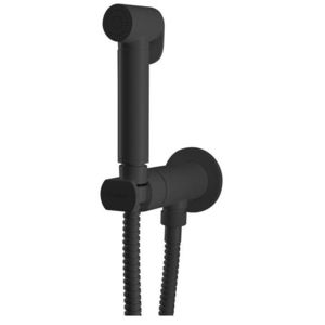 SAPHO - Podomietková batéria s bidetovou spŕškou, guľatá, progresívna kartuša, čierna matná DB715 vyobraziť