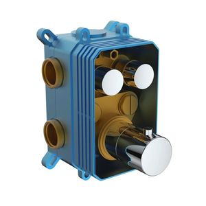 Mereo Termostatická podomietková tlačidlová batéria - 2-cestná - bez krytu CB60101TAB vyobraziť