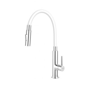 NOVASERVIS NOVASERVIS - Drezová stojanková batéria s bielym ramenom a sprškou 70730, 0B vyobraziť