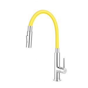 NOVASERVIS NOVASERVIS - Drezová stojanková batéria s žltým ramenom a sprškou 70730, 0ZL vyobraziť