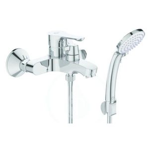 IDEAL STANDARD - Alpha Vaňová nástenná batéria s keramickým prepínačom, hadicou a ručnou sprchou, chróm 2. jakosť BC656AA vyobraziť