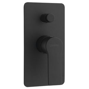 SAPHO - PAX podomietková sprchová batéria, 2 výstupy, čierna matná XA42/15 vyobraziť