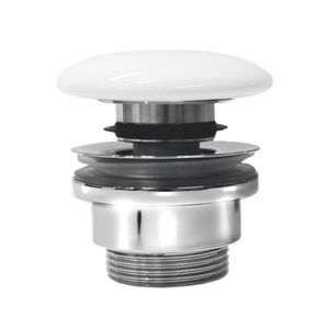 GSI umývadlová výpust 5/4", click-clack, keramická zátka, 5-65, biela ExtraGlaze PCS11 vyobraziť