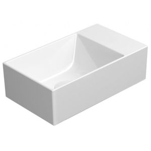 GSI - KUBE X keramické umývadlo 40x23cm, bez otvoru, pravé/ľavé, biela ExtraGlaze 9484011 vyobraziť