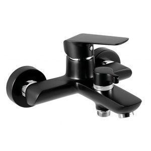 NOVASERVIS - Nástenná vanová batéria bez príslušenstva čierna 38020/1, 5 vyobraziť