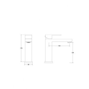 BESCO - Stojanková umývadlová batéria MODERN II Chróm BABWMVIICH vyobraziť