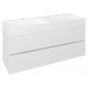 SAPHO - ODETTA umývadlová skrinka 118x50x43, 5cm, biela lesk DT120-3030 vyobraziť