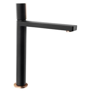 SAPHO - KAISA stojánkova umývadlová batéria, vysoká, 235, čierna/meď mat ZT091 vyobraziť