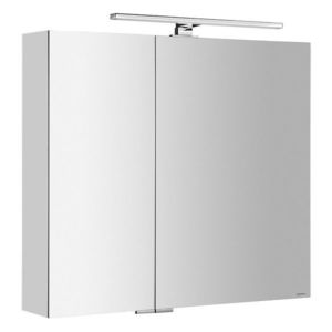 SAPHO - MIRRÓ galérka s LED osvetlením, 80x70x16cm, biela MC080-0030 vyobraziť