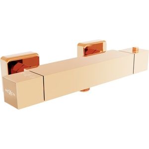 MEXEN - Cube termostatická sprchová batéria ružové zlato 77200-60 vyobraziť
