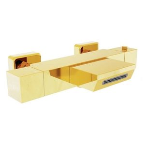 MEXEN - Termostatická vaňová batéria Cube, zlatá 77360-50 vyobraziť