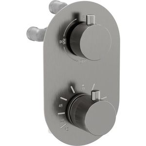 MEXEN - Kai termostatická batérie sprcha / vaňa 3 výstupy, grafit 77602-66 vyobraziť