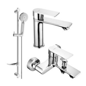 MEXEN/S - Royo DF40 Set umývadlové a vaňové batérie s príslušenstvom, chróm 72203DF40-00 vyobraziť