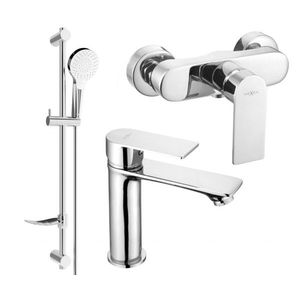 MEXEN/S - Royo DF05 Set umývadlové a sprchové batérie s príslušenstvom, chróm 72204DF05-00 vyobraziť