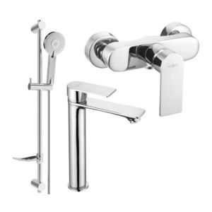 MEXEN/S - Royo DF40 Set umývadlové a sprchová batéria s príslušenstvom, chróm 72214DF40-00 vyobraziť