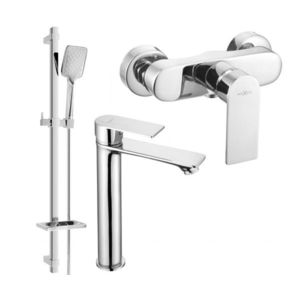 MEXEN/S - Royo DQ62 Set umývadlové a sprchová batéria s príslušenstvom, chróm 72214DQ62-00 vyobraziť