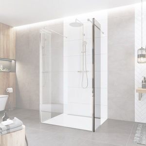 Mereo Bočný diel pre WALK IN, Novea, 35 x 200 cm, chróm ALU, sklo Číre CK10635S vyobraziť