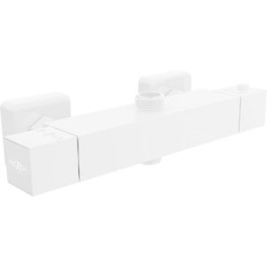 MEXEN - CUBE termostatická sprchová batéria 3/4 "+ 1/2", biela 77250-20 vyobraziť