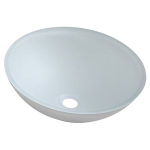 SAPHO - TELICA sklenené umývadlo na dosku priemer 42cm, biela mat TY181W vyobraziť