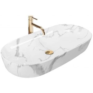 REA - Umývadlo na dosku Cleo 81x41 Shinny Marmo REA-U8403 vyobraziť