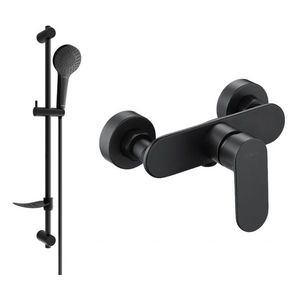 MEXEN/S - Milo DF05 sprchová batéria s príslušenstvom, čierna 7134R05-70 vyobraziť