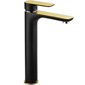 MEXEN - Alfa umývadlová batéria vysoká, čierna / zlatá 745710-75 vyobraziť