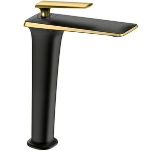 MEXEN - Purus umývadlová batéria vysoká, čierna / zlatá 745810-75 vyobraziť