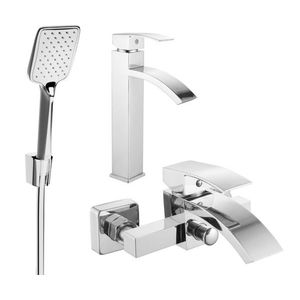 MEXEN/S - Libra R62 Set umývadlovej a vaňovej batérie s príslušenstvom, chróm 745113R62-00 vyobraziť