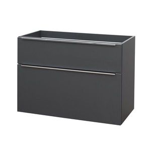 Mereo Mailo, kúpeľňová skrinka 101 cm, antracit, chróm madlo CN532S vyobraziť