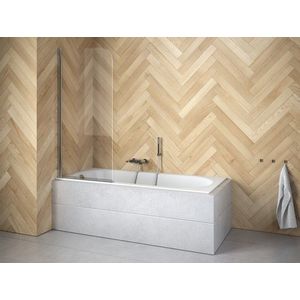 BESCO - Vaňová zástena PRIME 1 - FARBA rámu - Chróm / Leštený hliník (ALU), Rozmer A - 70 cm, Smer zatvárania - Univerzálne Ľavé / Pravé, Výplň - Číre bezpečnostné sklo - 5 mm BCPRIM70CC vyobraziť