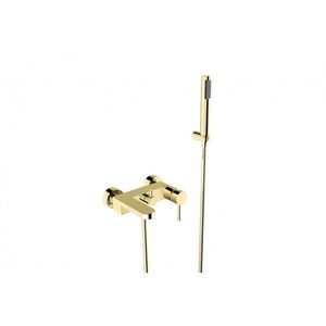 BESCO - Nástenná vaňová batéria DECCO Čierna s príslušenstvom Zlatá BABWDSZL vyobraziť