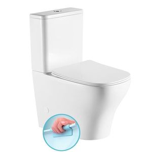 SAPHO - BELLO RIMLESS WC kombi, spodný/zadný odpad, biela PC103WR vyobraziť