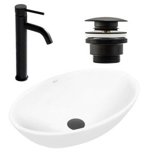 REA/S - SET umývadlo na dosku + batéria + klik klak KPL-09996 vyobraziť