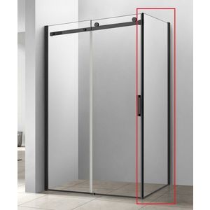 HOPA - Pevná stena BELVER BLACK - FARBA rámu - Čierna, Pevná stena - 80, Smer zatvárania - Ľavé (SX), Výplň - Číre bezpečnostné sklo - 8 mm BCBELV80PSBCL vyobraziť