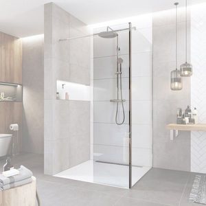 Mereo Bočný diel pre WALK IN, Novea, 50 x 200 cm, chróm ALU, sklo Číre CK10650S vyobraziť