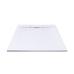 Mereo Štvorcová sprchová vanička s hranatým krytom sif., 80x80x3 cm, vr. sif., bez nožičiek, liaty mramor CV41KS vyobraziť