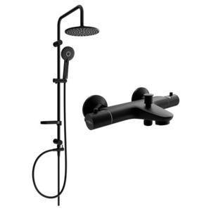 MEXEN/S - Carl sprchový stĺp vrátane vaňovej termostatickej batérie Nox, čierna 77350240-70 vyobraziť