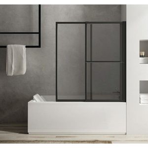 POLYSAN - OLBIA vaňová zástena s pneumatickým zdvihom, š.1230, čierna matná, číre sklo 30317B vyobraziť