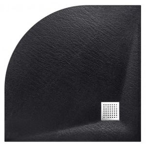 BESCO - Štvrťkruhová sprchová vanička VEXO - čierna VANKVEX90CTVRTB vyobraziť